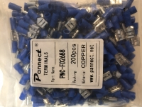 1,5-2,5 mm Kablo 6,3 Soket Yarı İzoleli Dişi Faston(200 Adet)