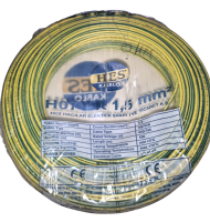 1,5 mm² NYAF Kablo - 100 Metre (Sarı/Yeşil)