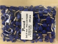 2,5 mm Çift Girişli İzoleli Kablo Yüksüğü(250 Adet)