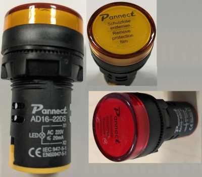 220 Volt Pano Sinyal Lambası(10 Adet)