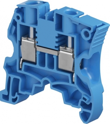 ZS10-BL Nötr 6,0 mm Vidalı Klemens(50 Adet) Mavi renk